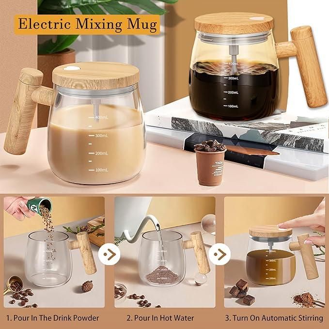Self-Stirring Electric Mug – Auto Mixing Cup for Coffee & More